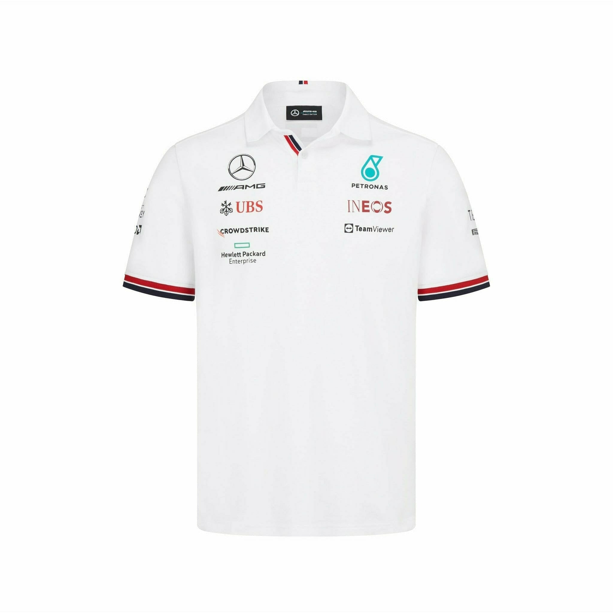 Mercedes-AMG Petronas F1 2022 Team Polo - Black/White