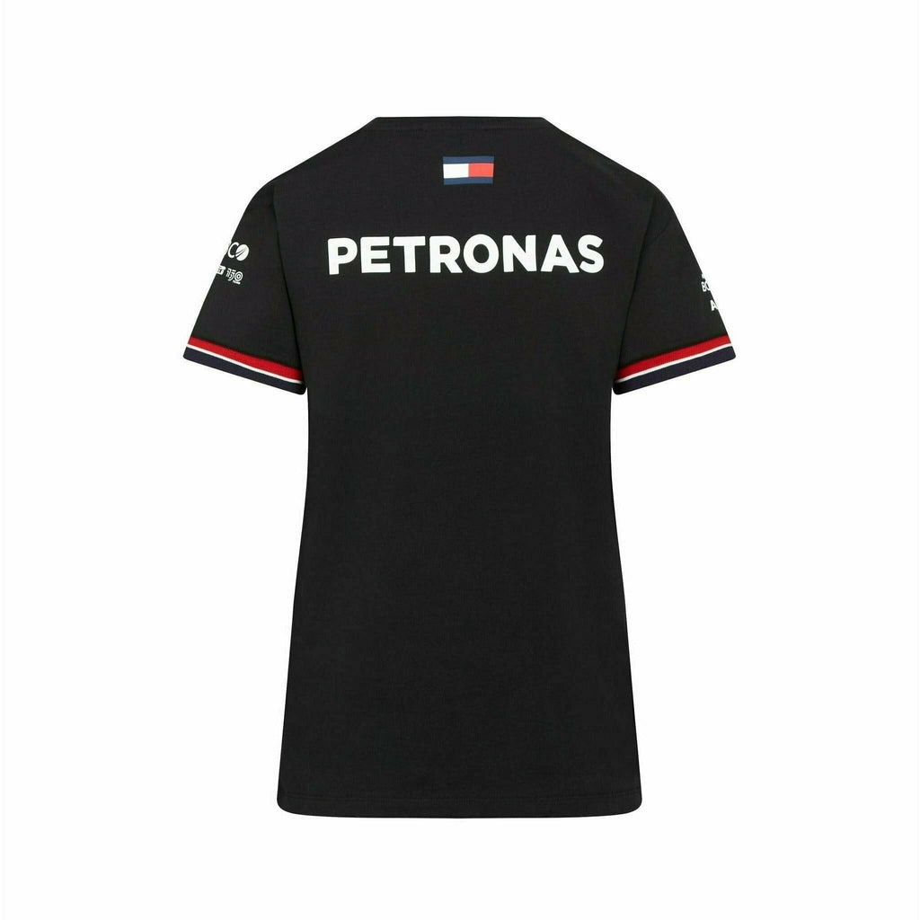 Mercedes Benz AMG Petronas F1 2022 Women's Driver T-Shirt - Black/White T-shirts Black