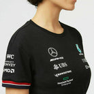 Mercedes Benz AMG Petronas F1 2022 Women's Driver T-Shirt - Black/White T-shirts Black