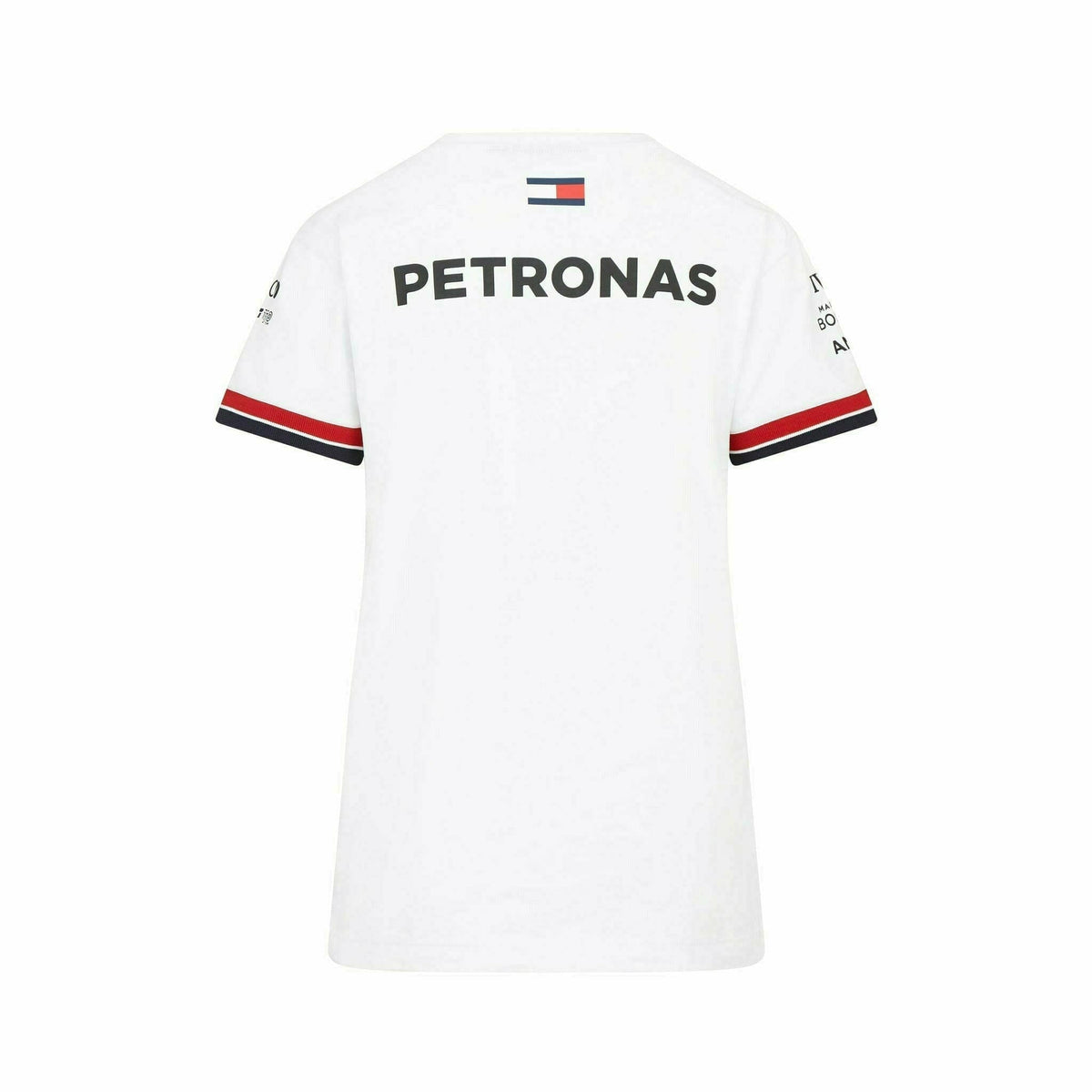 Mercedes Benz AMG Petronas F1 2022 Women's Driver T-Shirt - Black/White T-shirts White Smoke