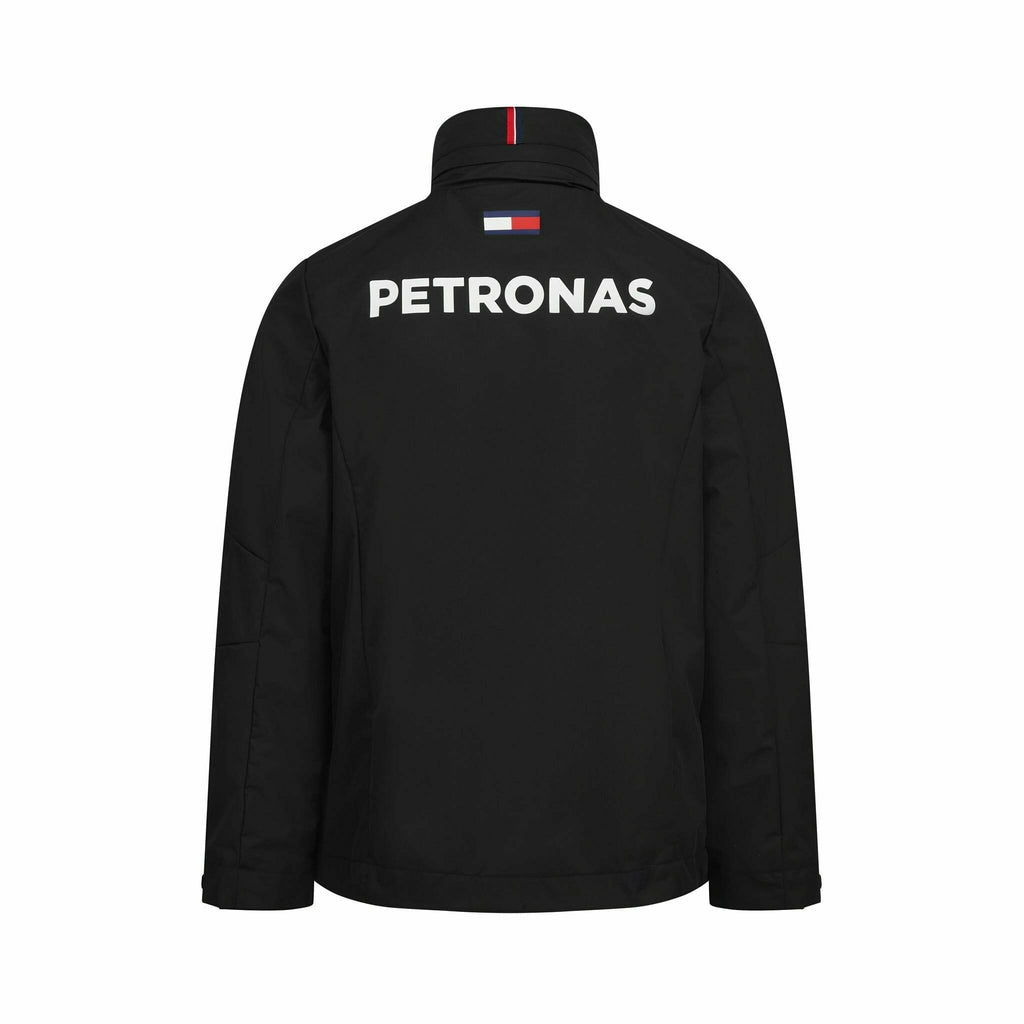 Mercedes Benz AMG Petronas F1 2022 Unisex Team Rain Jacket - Black Jackets Black
