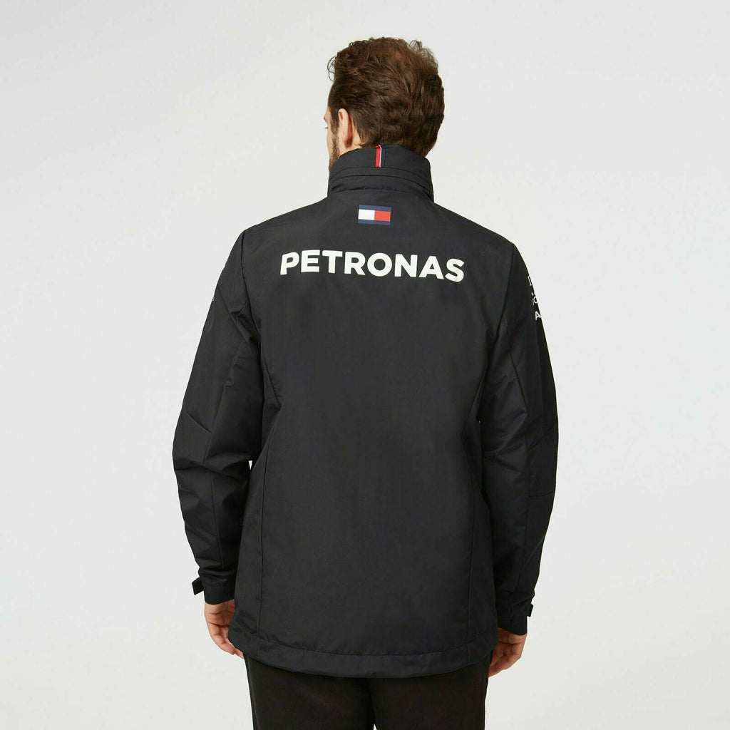 Mercedes Benz AMG Petronas F1 2022 Unisex Team Rain Jacket - Black Jackets Lavender