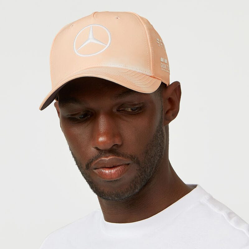 Mercedes Benz F1 Special Edition Lewis Hamilton 2022 Singapore GP Baseball Hat Hats Dark Olive Green