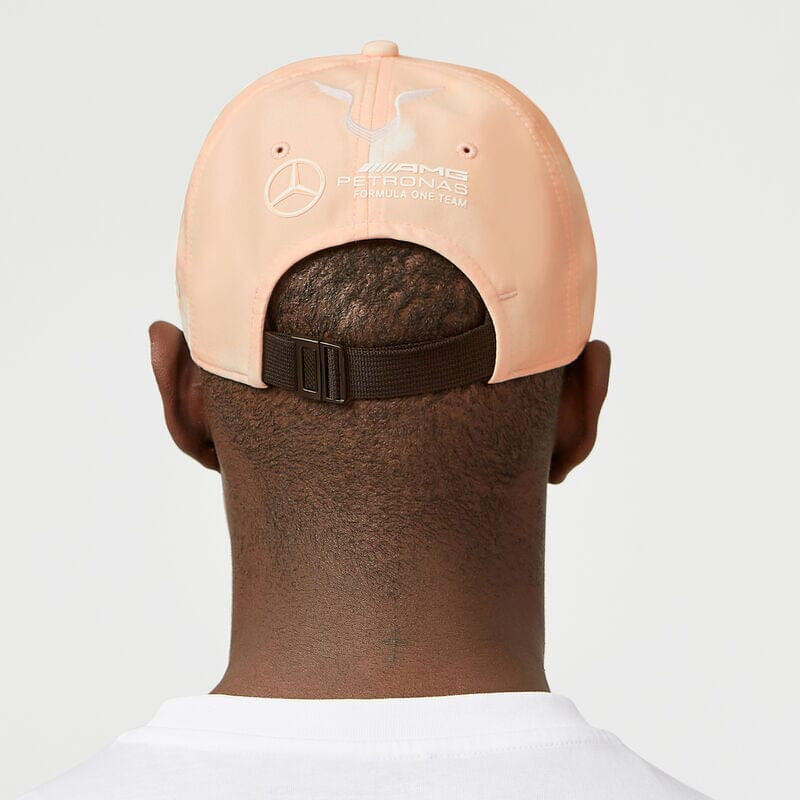 Mercedes Benz F1 Special Edition Lewis Hamilton 2022 Singapore GP Baseball Hat Hats Antique White