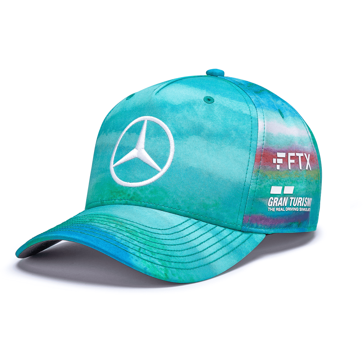 Mercedes Benz F1 Special Edition Lewis Hamilton 2022 Miami GP Hat Hats Medium Turquoise