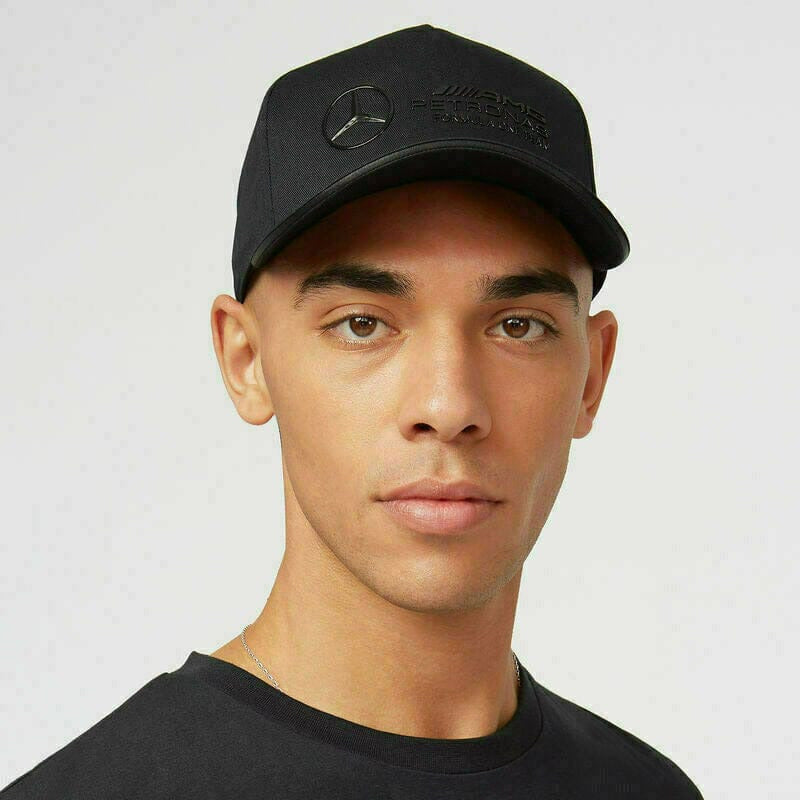 Mercedes Benz AMG Petronas F1 Stealth Racer Hat - Black Hats Dark Slate Gray