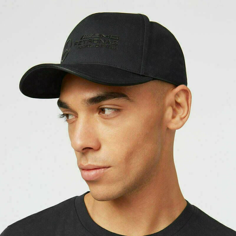 Mercedes Benz AMG Petronas F1 Stealth Racer Hat - Black Hats Light Gray