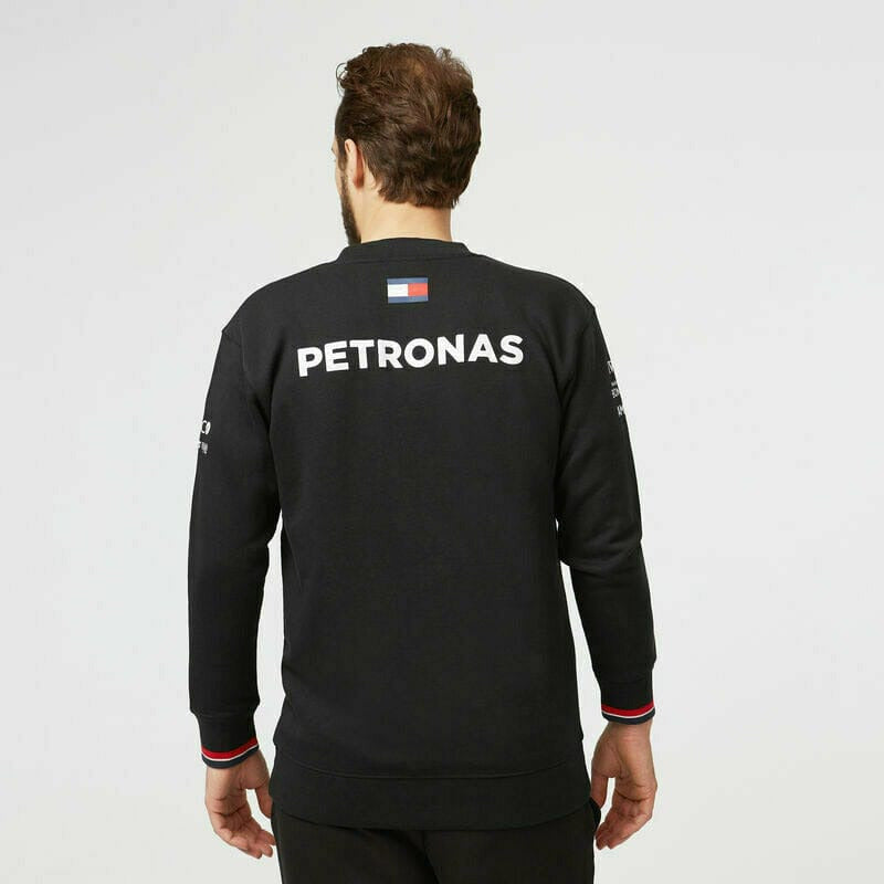 Mercedes Benz AMG Petronas F1 2022 Men's Team Crew Sweatshirt- Black Sweatshirt Lavender