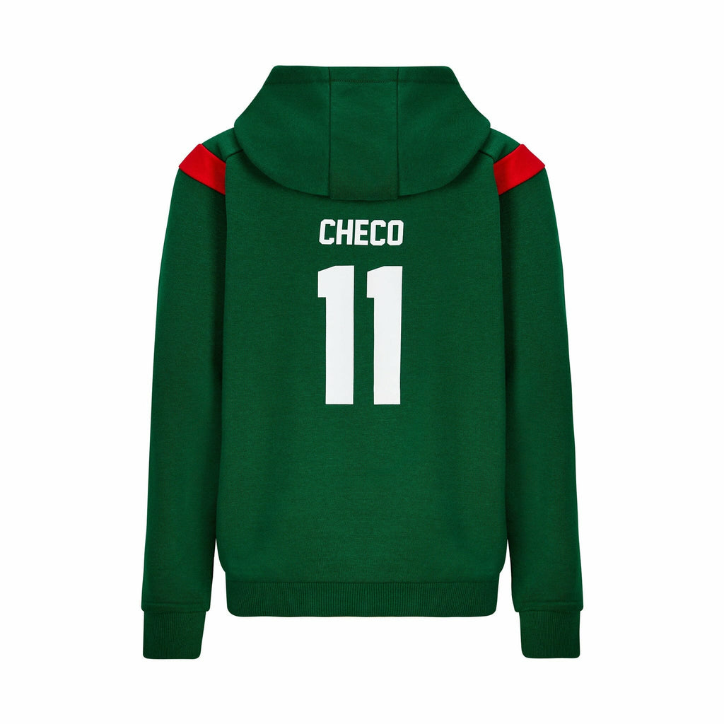 Red Bull Racing F1 Kids Sergio Perez Hooded Sweatshirt-Youth Green Hoodies Dark Green