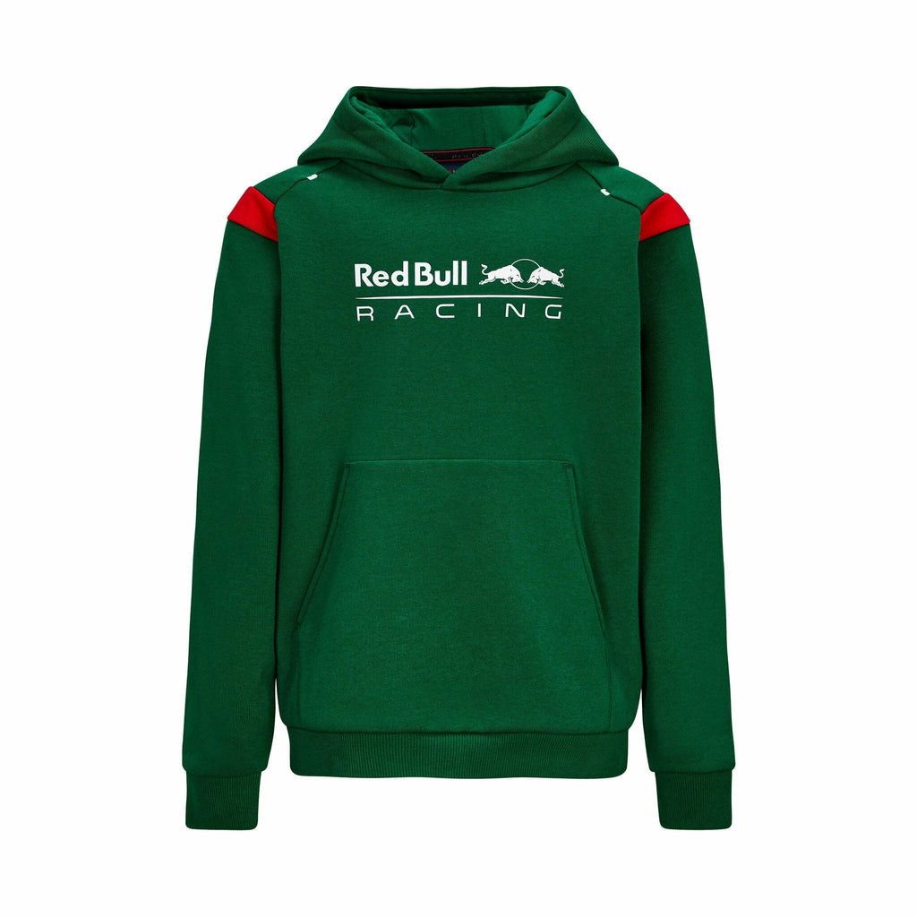 Red Bull Racing F1 Kids Sergio Perez Hooded Sweatshirt-Youth Green Hoodies Dark Green