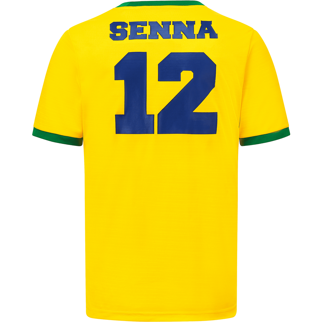 Ayrton Senna Fanwear Sports T-Shirt T-shirts Gold
