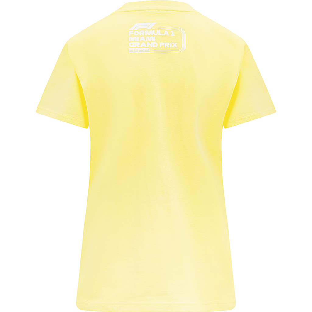 Formula 1 Tech Collection F1 Miami GP Women's Pastel T-Shirt- Pink/Yellow T-shirts Pale Goldenrod
