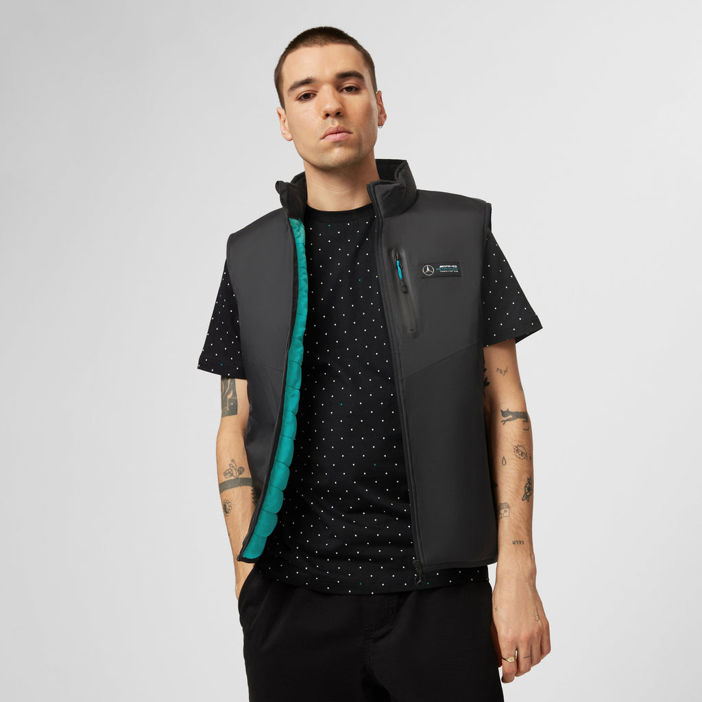 Mercedes AMG Petronas F1 Men's Lightweight Padded Vest Vest Mercedes AMG Petronas 