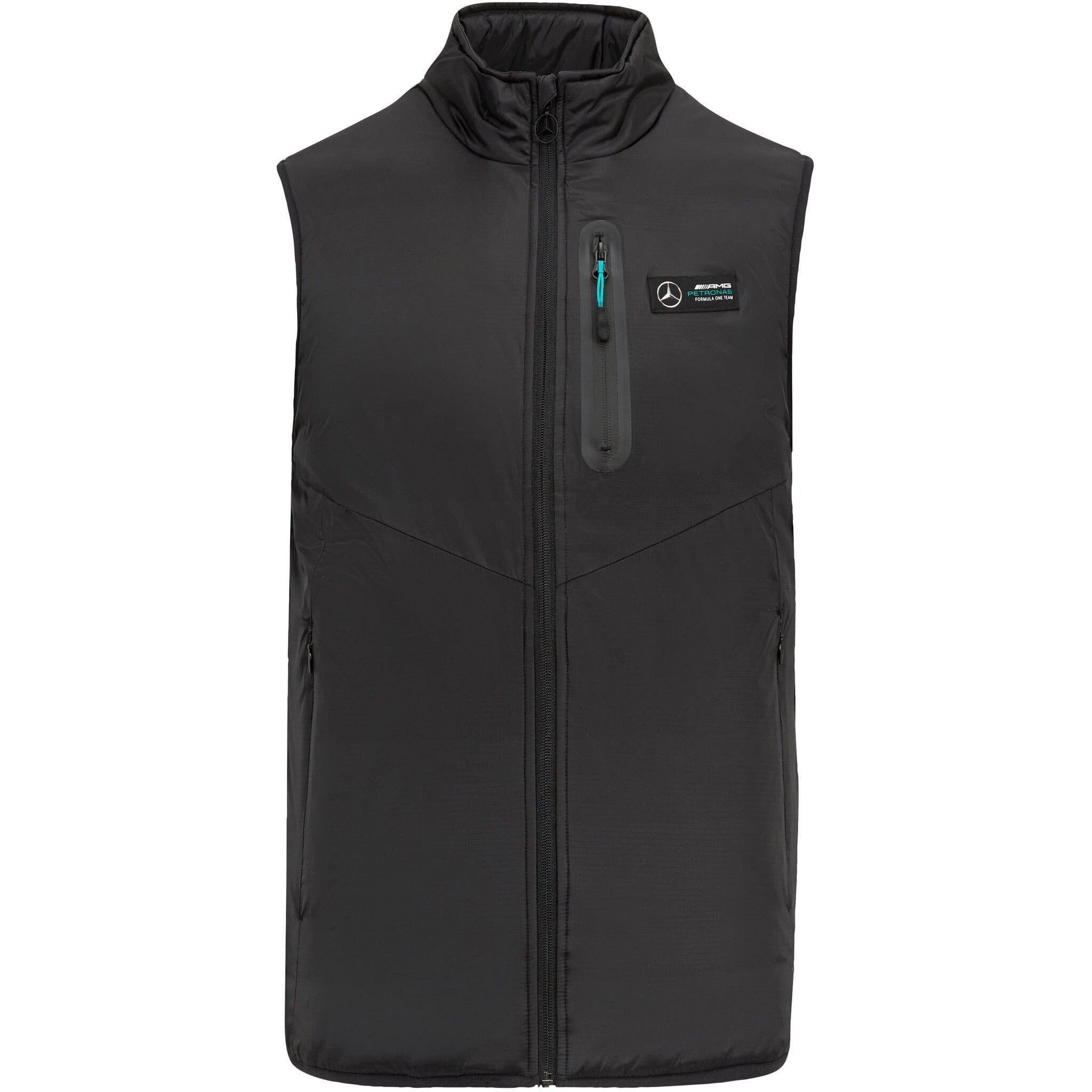 Mercedes AMG Petronas F1 Men's Lightweight Padded Vest Vest Dark Slate Gray