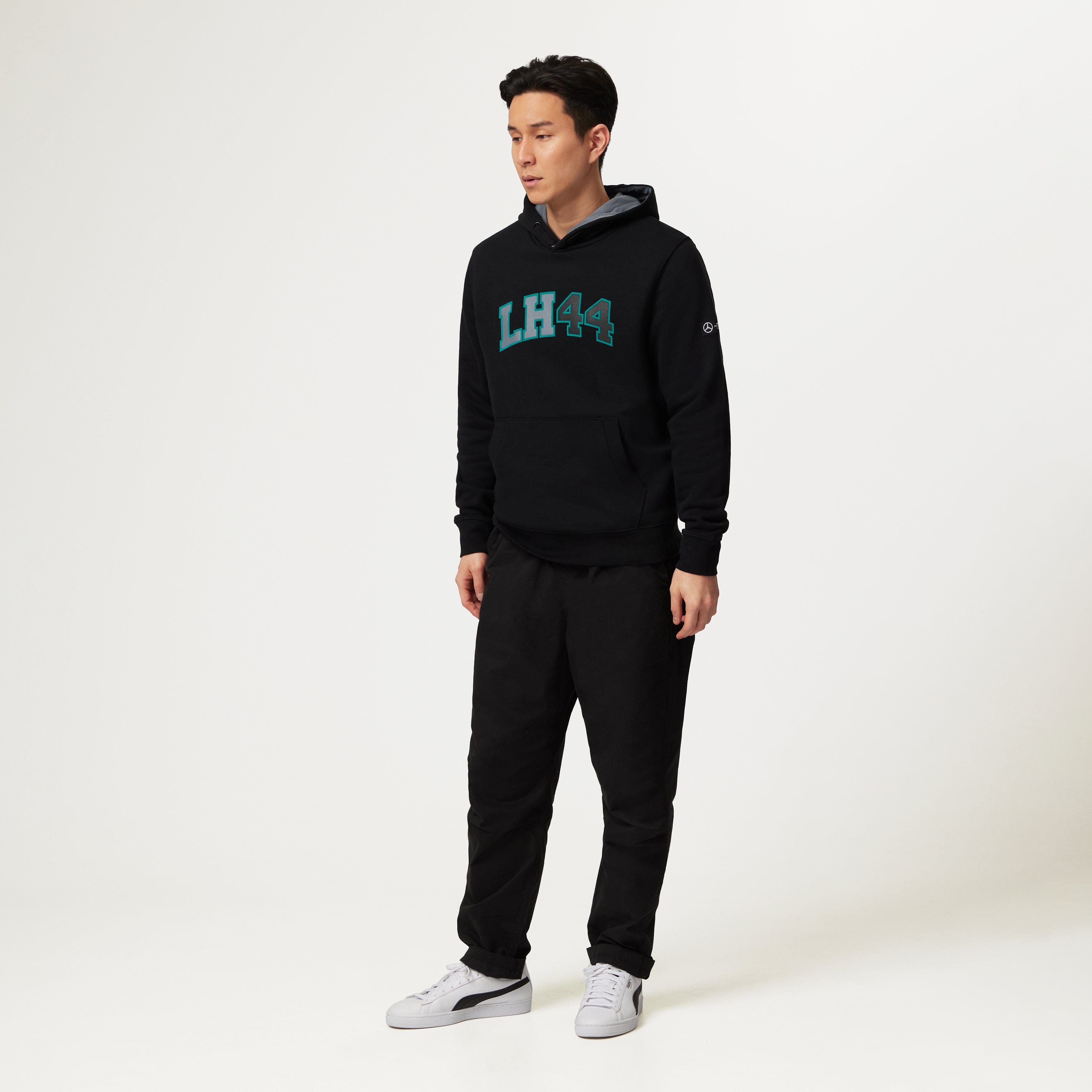 Mercedes AMG Petronas F1 Lewis Hamilton Hooded Sweatshirt - Black/Purple Hoodies Mercedes AMG Petronas 
