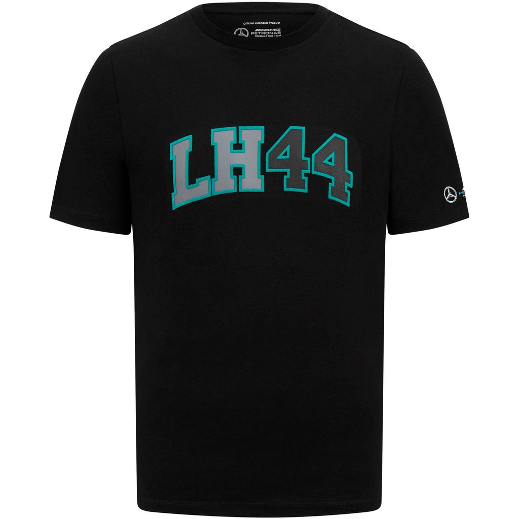 Mercedes AMG Petronas F1 Men's Lewis Hamilton Logo T-Shirt -Black/Purple T-shirts Black