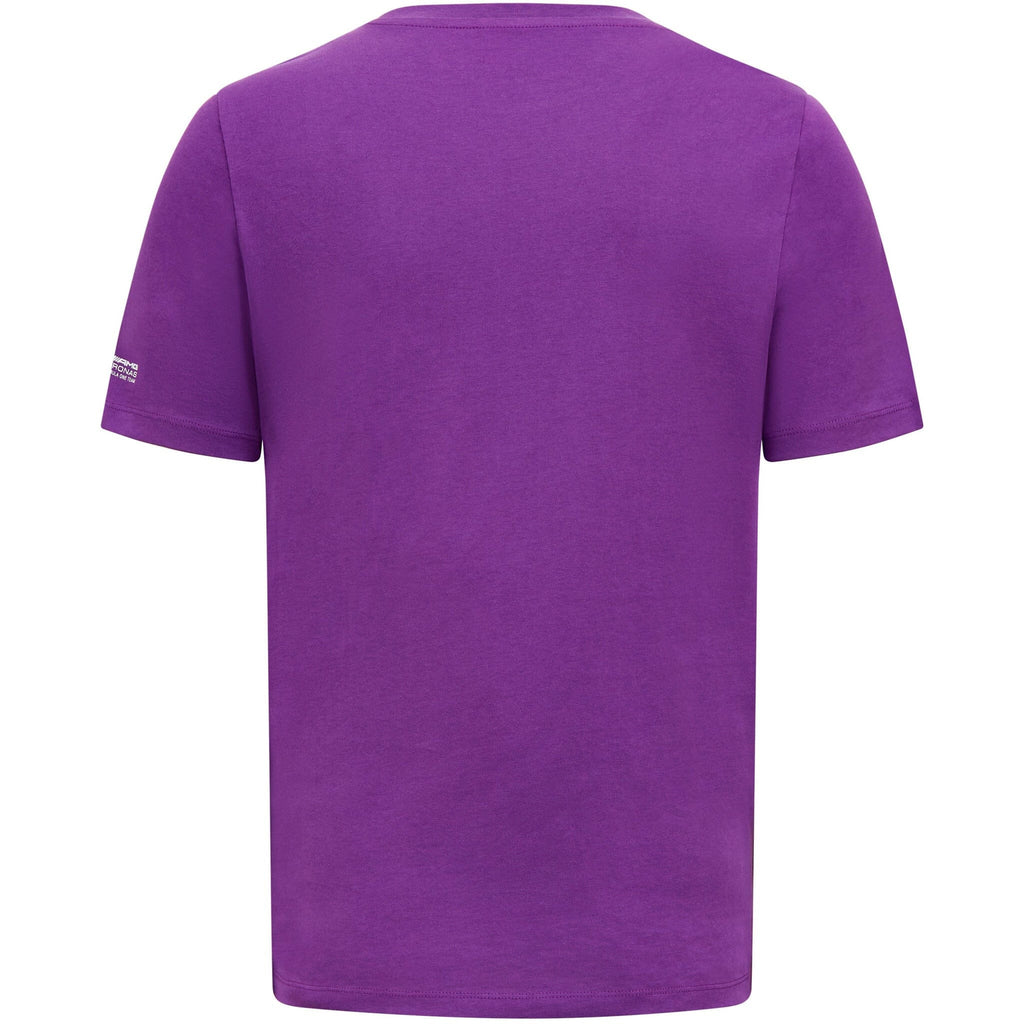 Mercedes AMG Petronas F1 Men's Lewis Hamilton Logo T-Shirt -Black/Purple T-shirts Dark Slate Blue