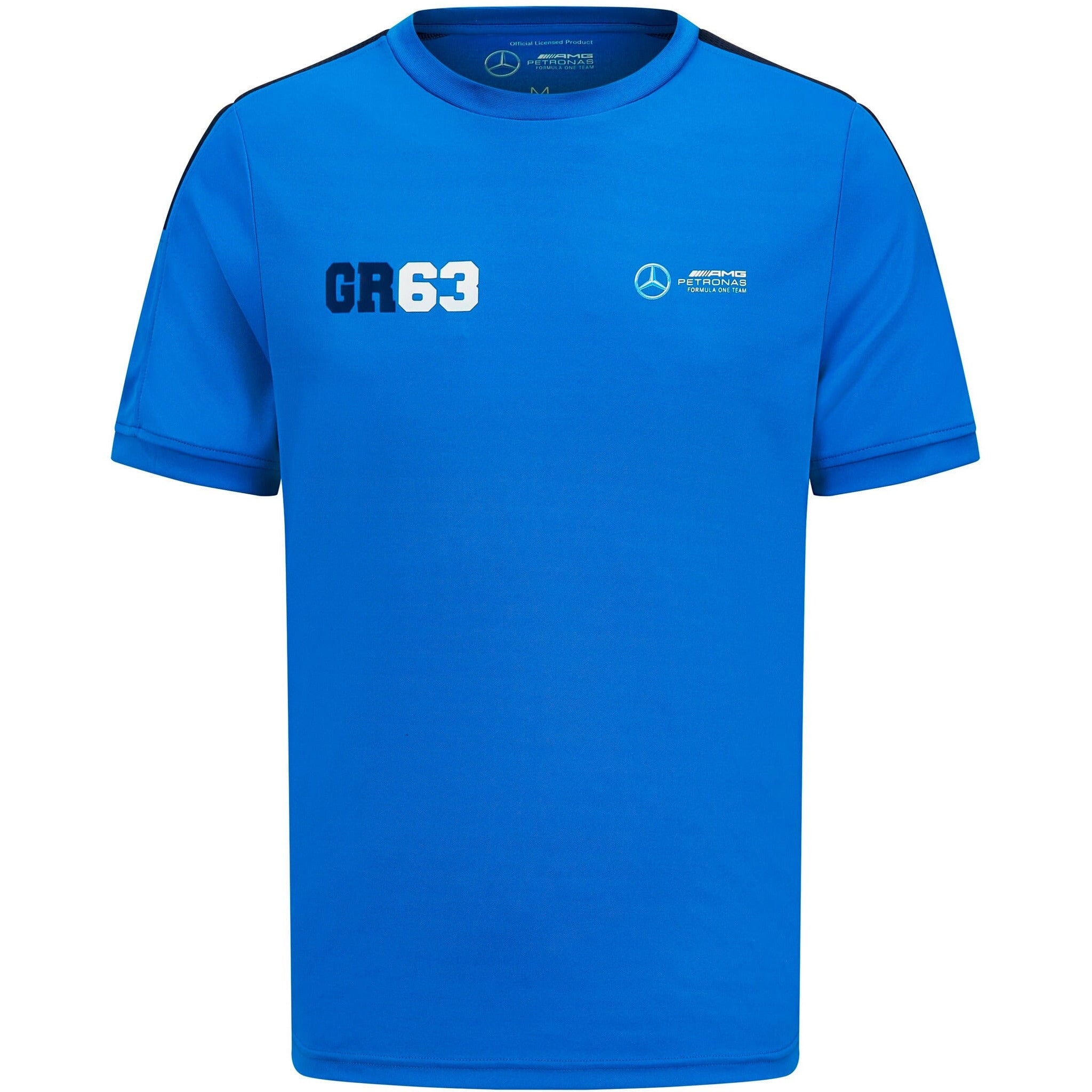 Mercedes AMG Petronas F1 George Russell Sports T-Shirt T-shirts Royal Blue