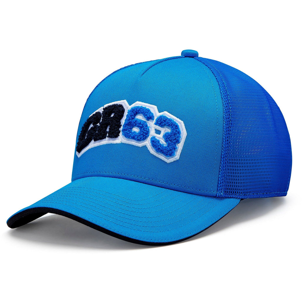 Mercedes AMG Petronas F1 George Russell Trucker Hat Hats Steel Blue