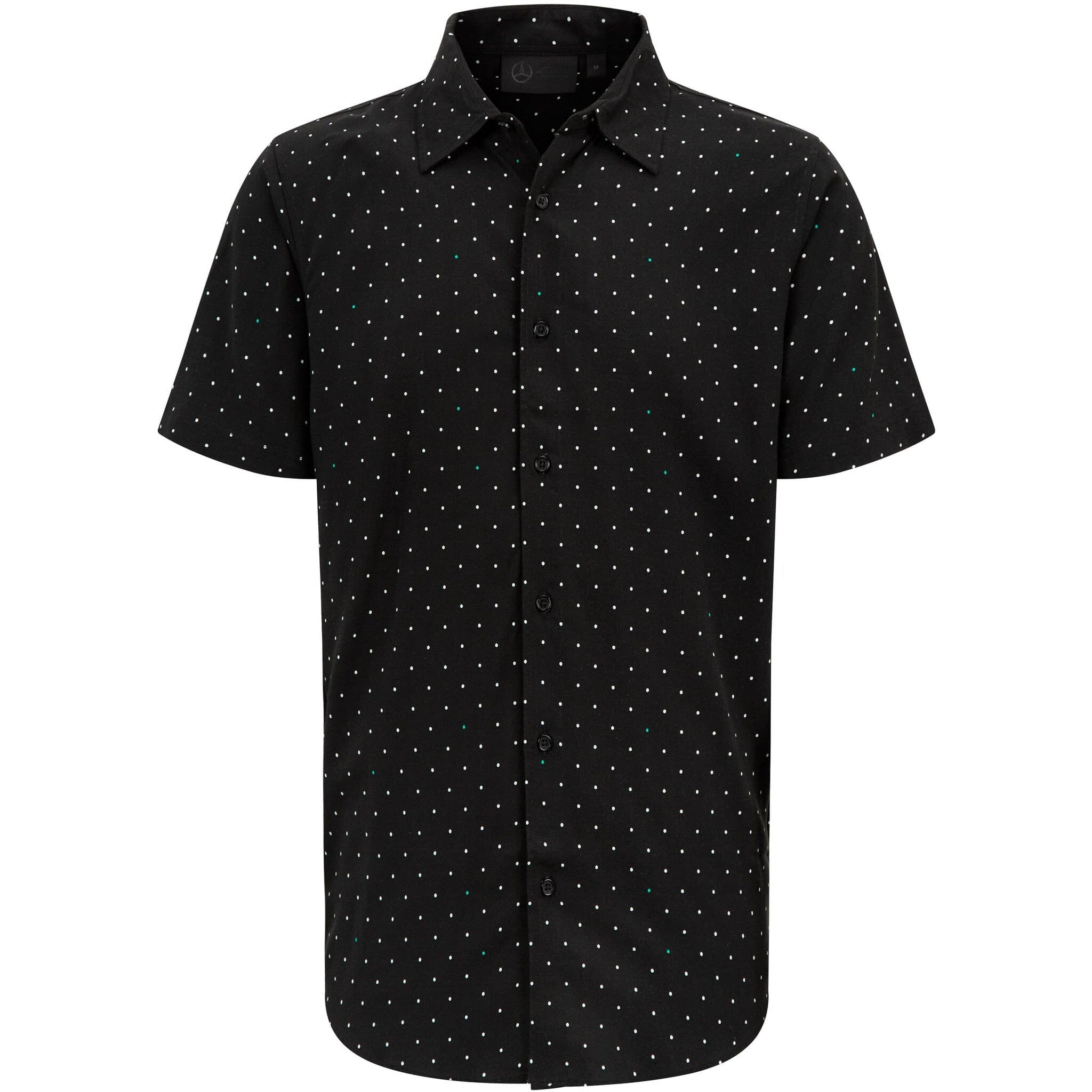 Mercedes AMG Petronas F1 Men's Polka Dot Button-Up Shirt – CMC