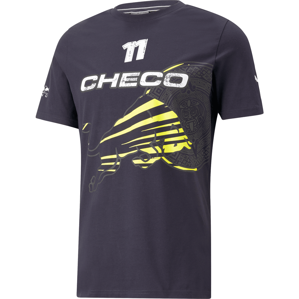 Red Bull Racing F1 Sergio "Checo" Perez Men's Logo #11 Graphic T-Shirt T-shirts Dark Slate Gray
