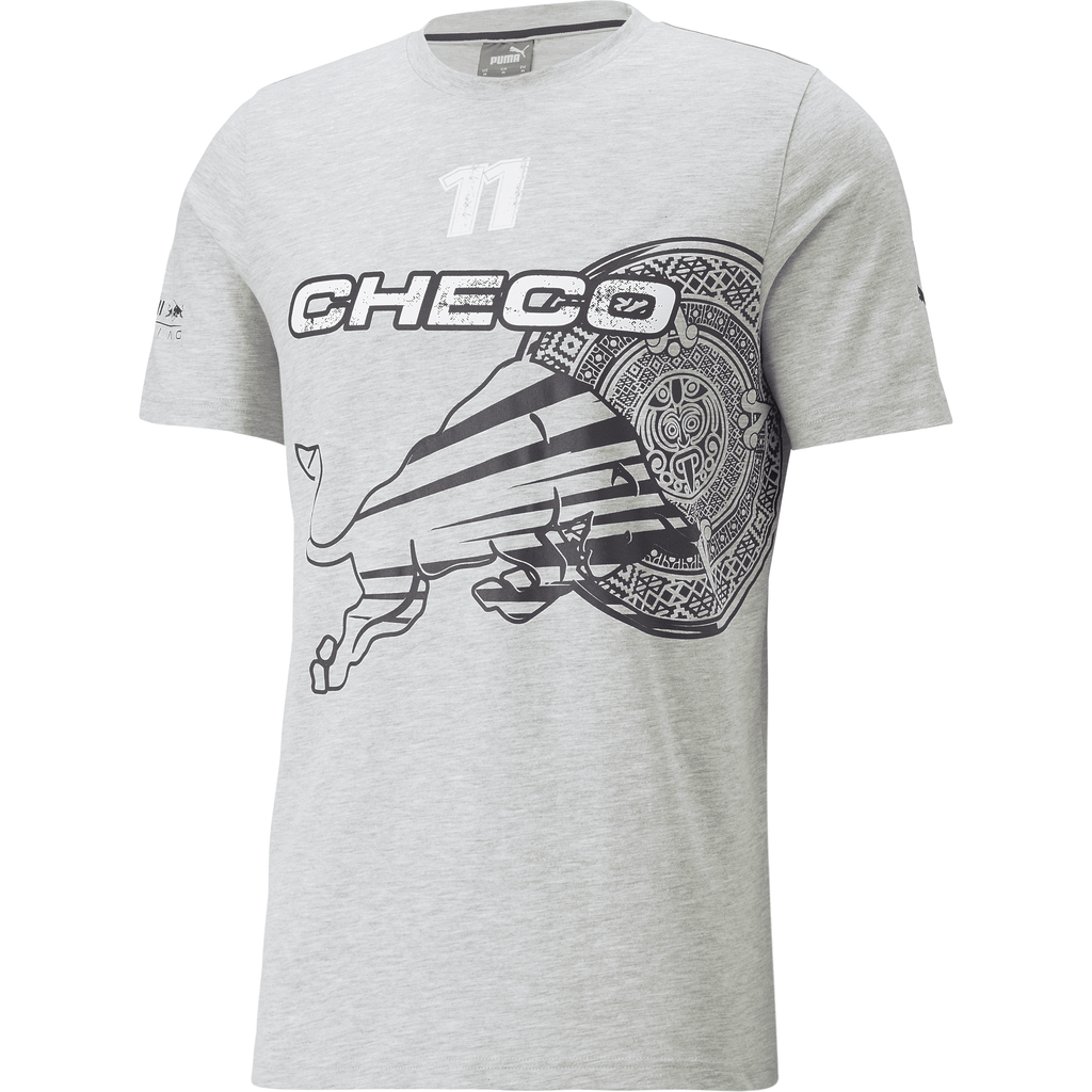 Red Bull Racing F1 Sergio "Checo" Perez Men's Logo #11 Graphic T-Shirt T-shirts Light Gray