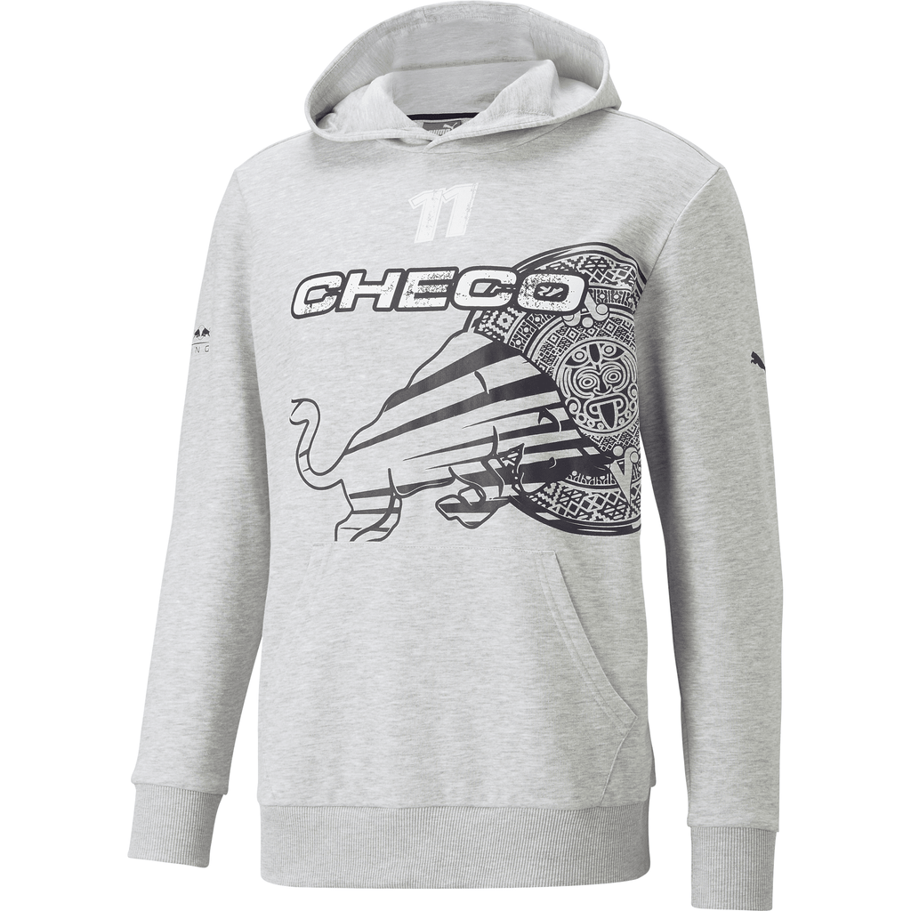 Red Bull Racing F1 Sergio "Checo" Perez Men's Logo #11 Graphic Hoody T-shirts Light Gray