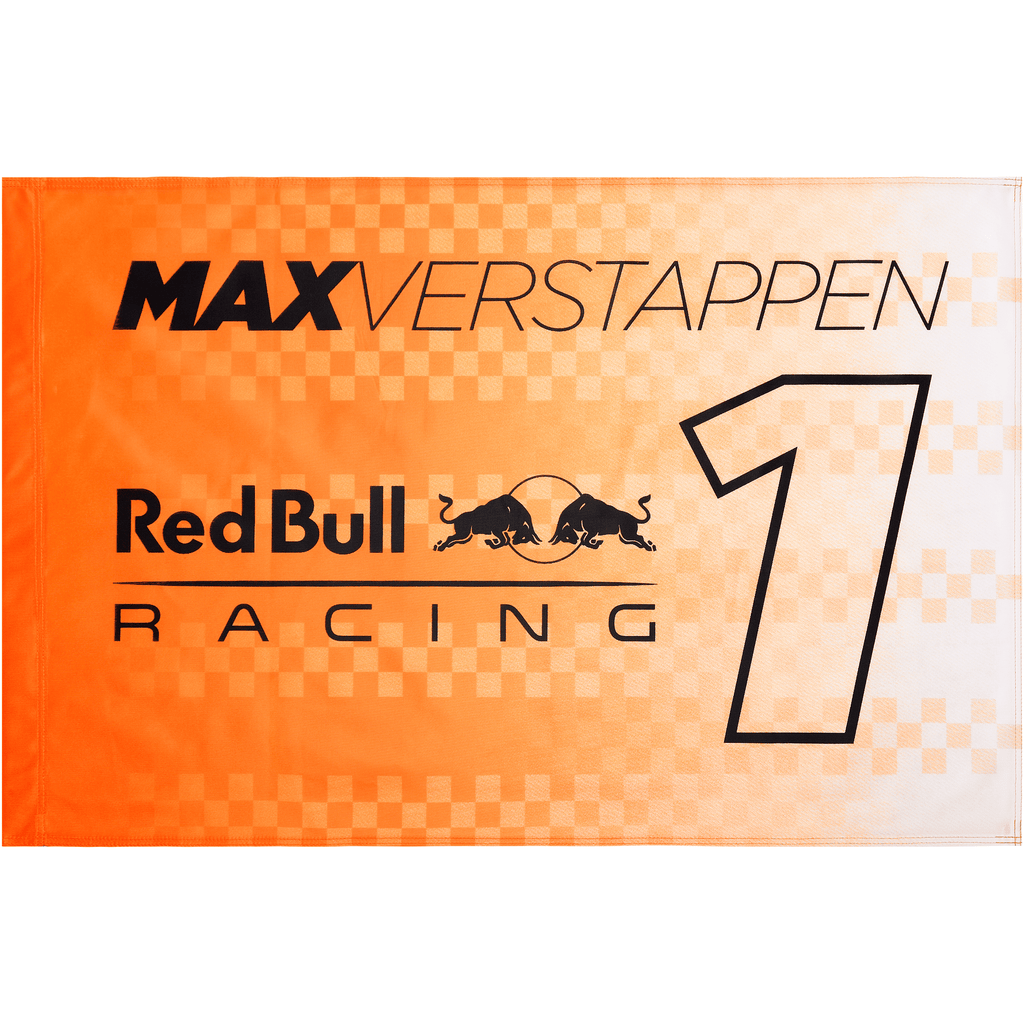 Red Bull Racing F1 Max Verstappen #1 Flag- Orange Flag Coral