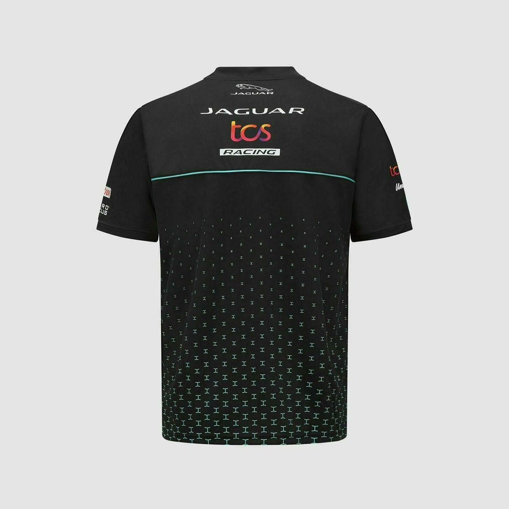 Jaguar TCS Racing Formula E S8 Men's Team Technical Polo Shirt - Black Polos Lavender