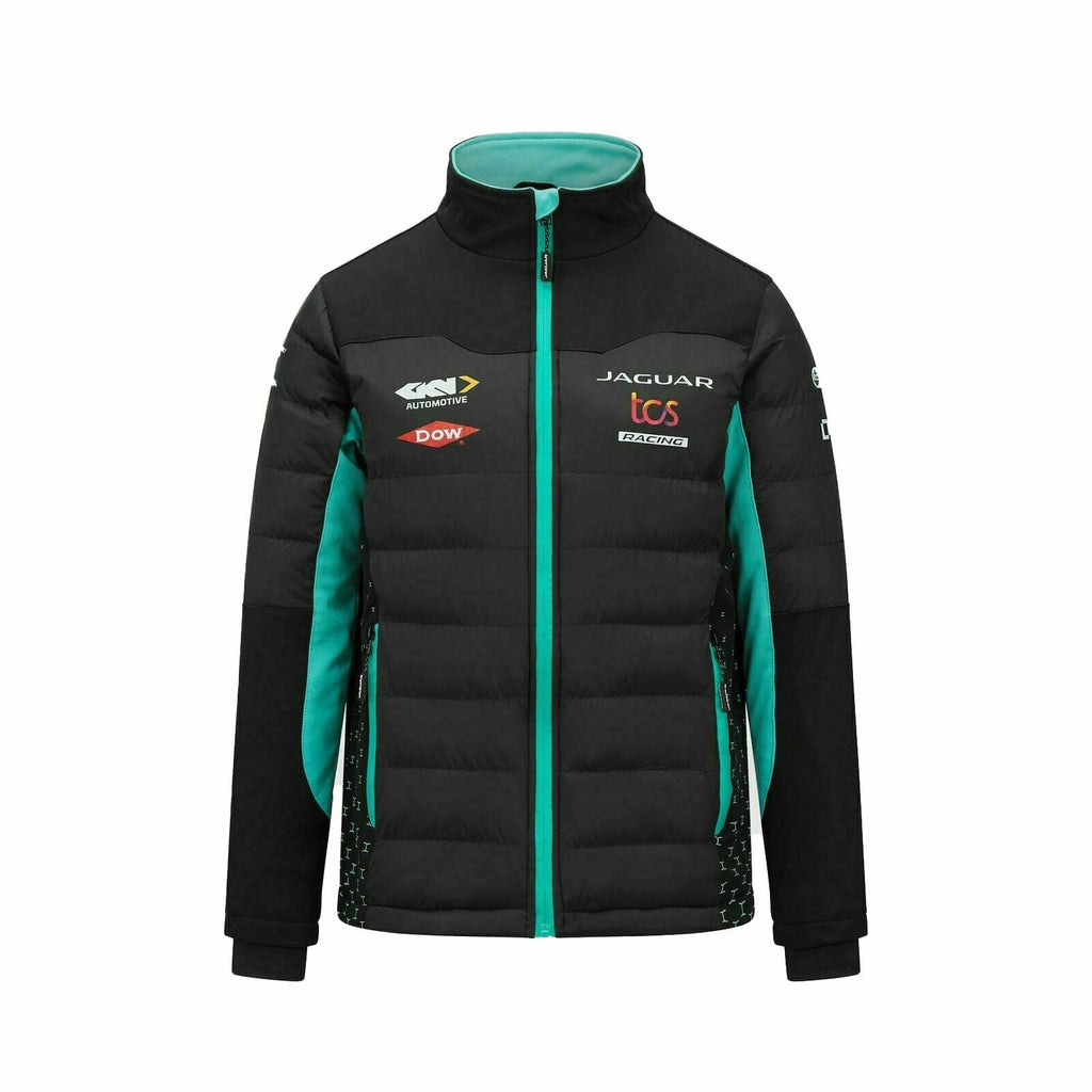 Jaguar TCS Racing Formula E S8 Men's Team Jacket- Black Jackets Dark Slate Gray