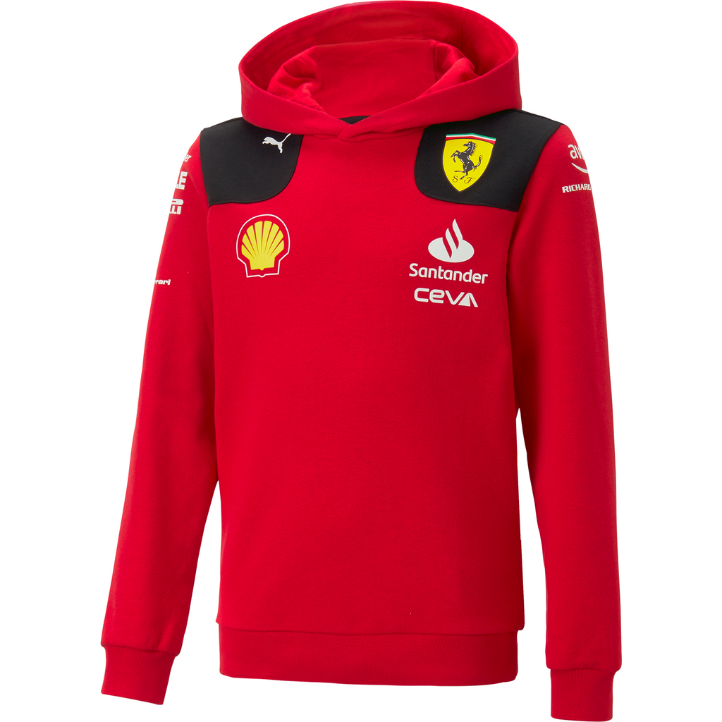 Scuderia Ferrari F1 Kids 2023 Team Hooded Sweatshirt - Youth Hoodies Scuderia Ferrari 