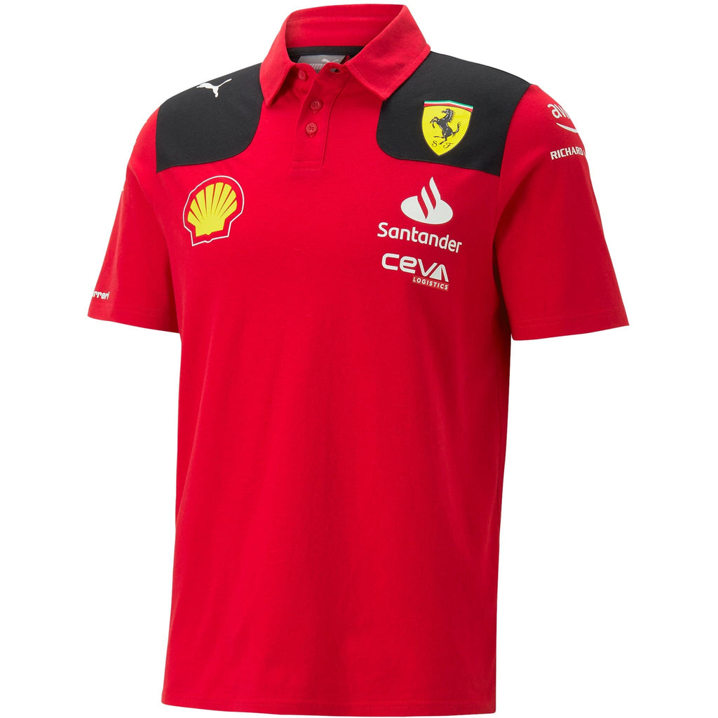Scuderia Ferrari F1 Kids 2023 Team Polo Shirt - Youth Polos Firebrick