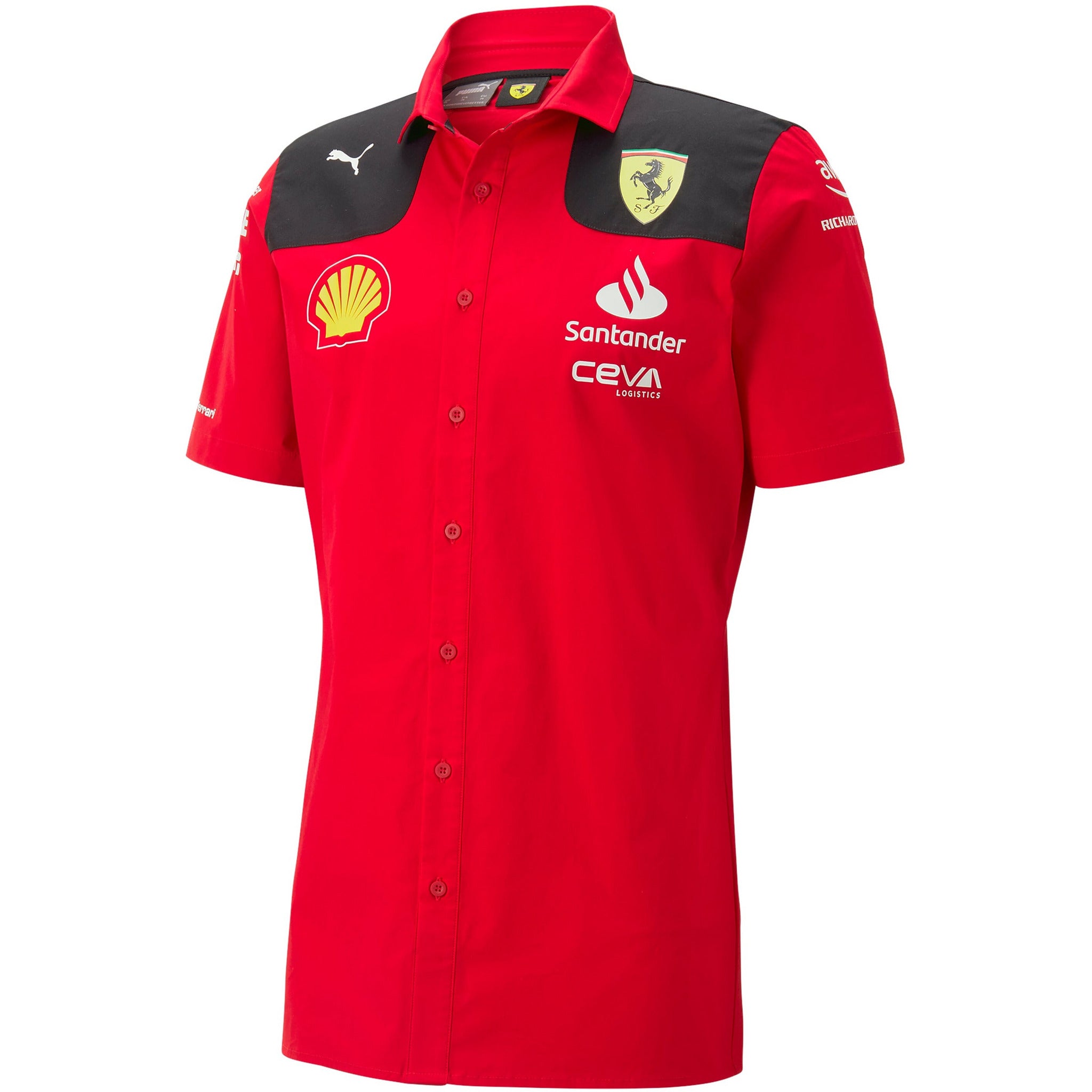 f1 dress shirt Formula 1 (F1) Racing Team Mercedes-Benz Short Sleeve Button Shirt
