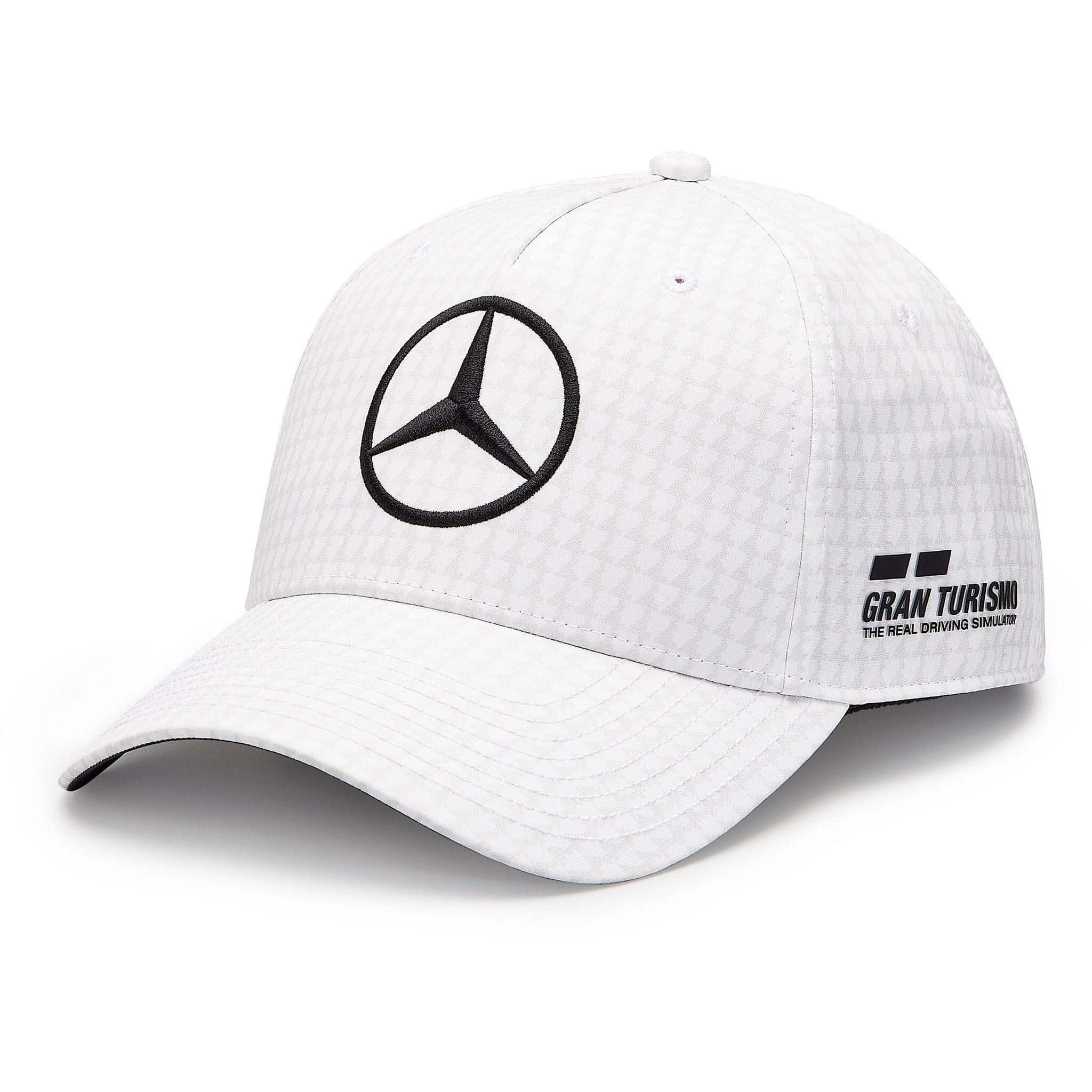 Mercedes AMG Petronas F1 2023 Lewis Hamilton Baseball Hat Black White CMC Motorsports