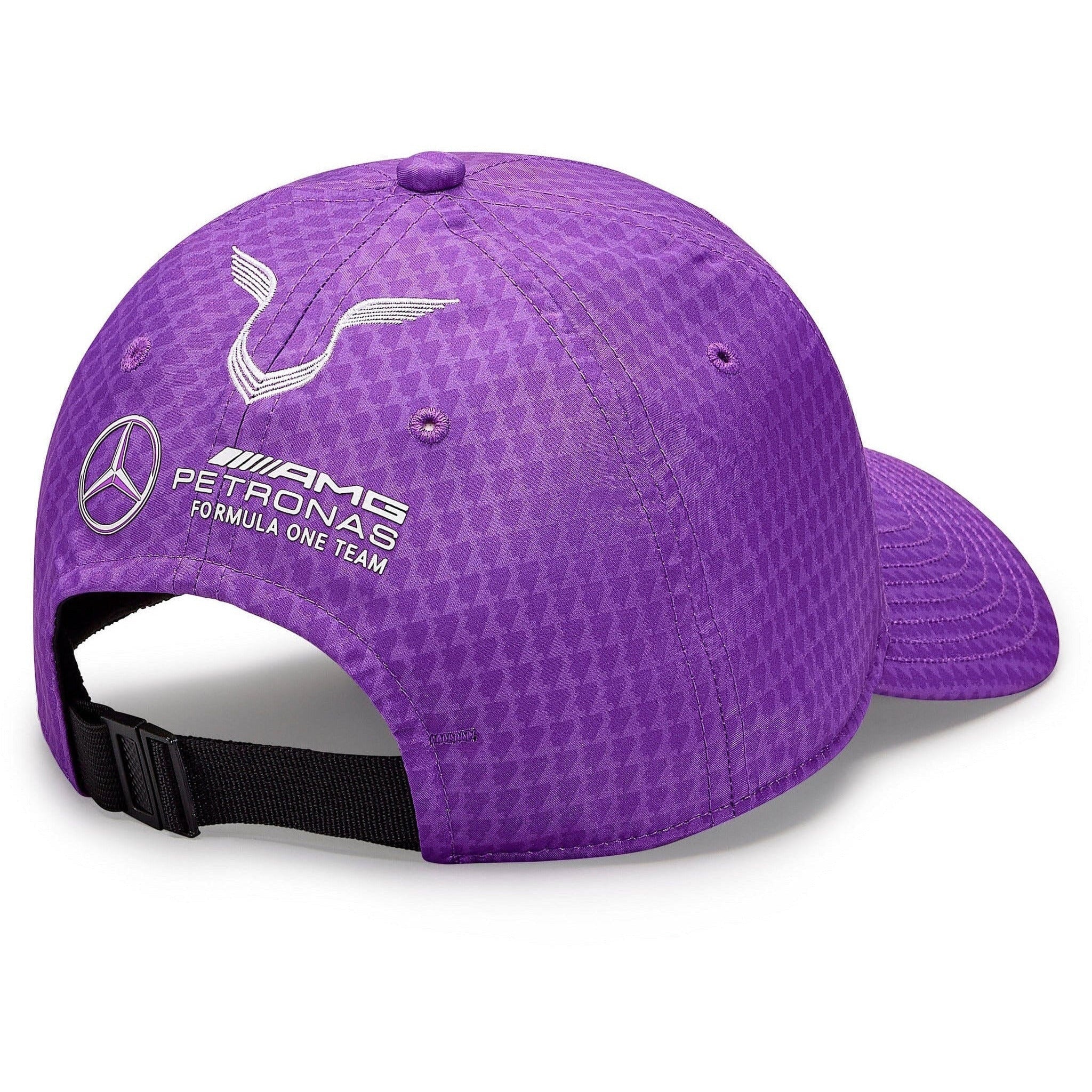 Mercedes AMG Petronas F1 2023 Lewis Hamilton Baseball Hat -Black/White/Purple/Red/Peach/Natural Hats Slate Blue