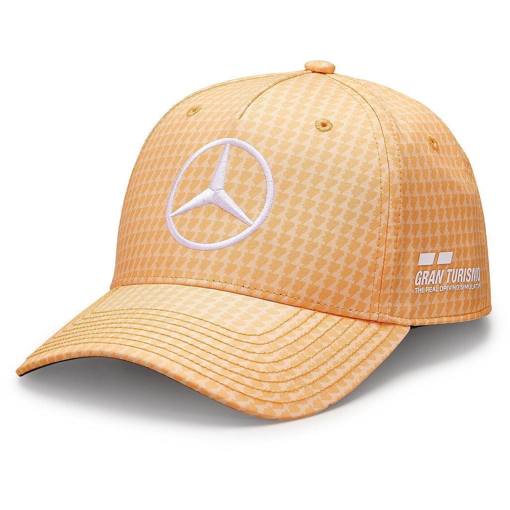 Mercedes AMG Petronas F1 2023 Lewis Hamilton Baseball Hat -Black/White/Purple/Red/Peach/Natural Hats Mercedes AMG Petronas Peach 