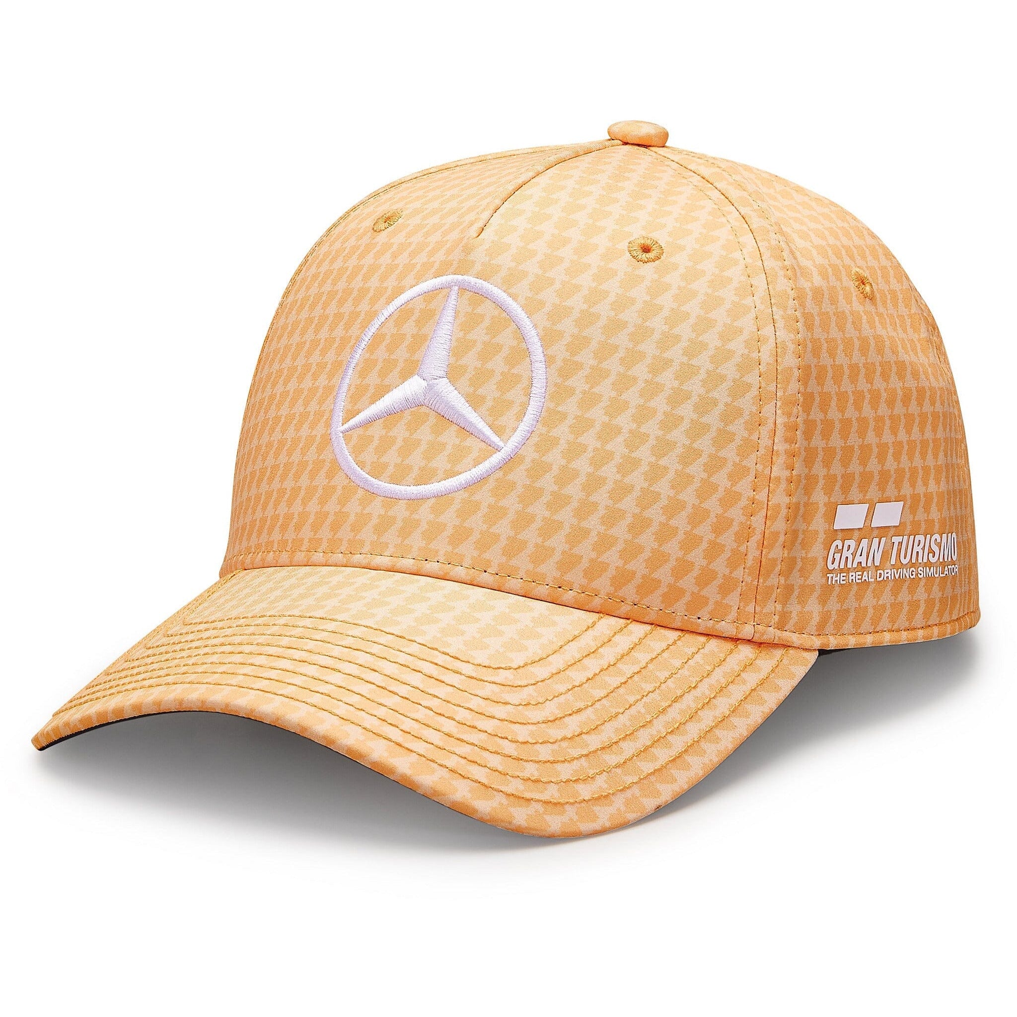 Mercedes AMG Petronas F1 2023 Lewis Hamilton Baseball Hat Black White CMC Motorsports