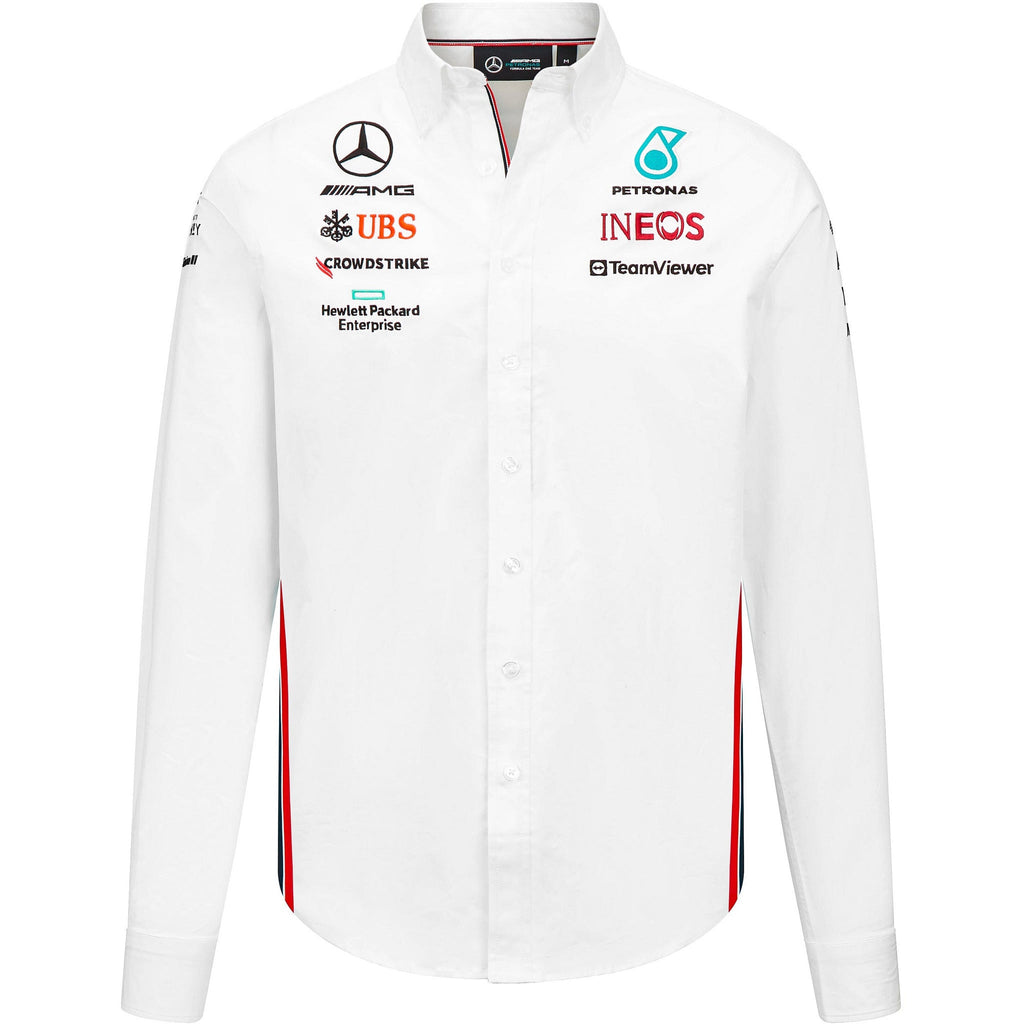 Mercedes AMG Petronas F1 2023 Men's Team Button Down Shirt Shirts Mercedes AMG Petronas 