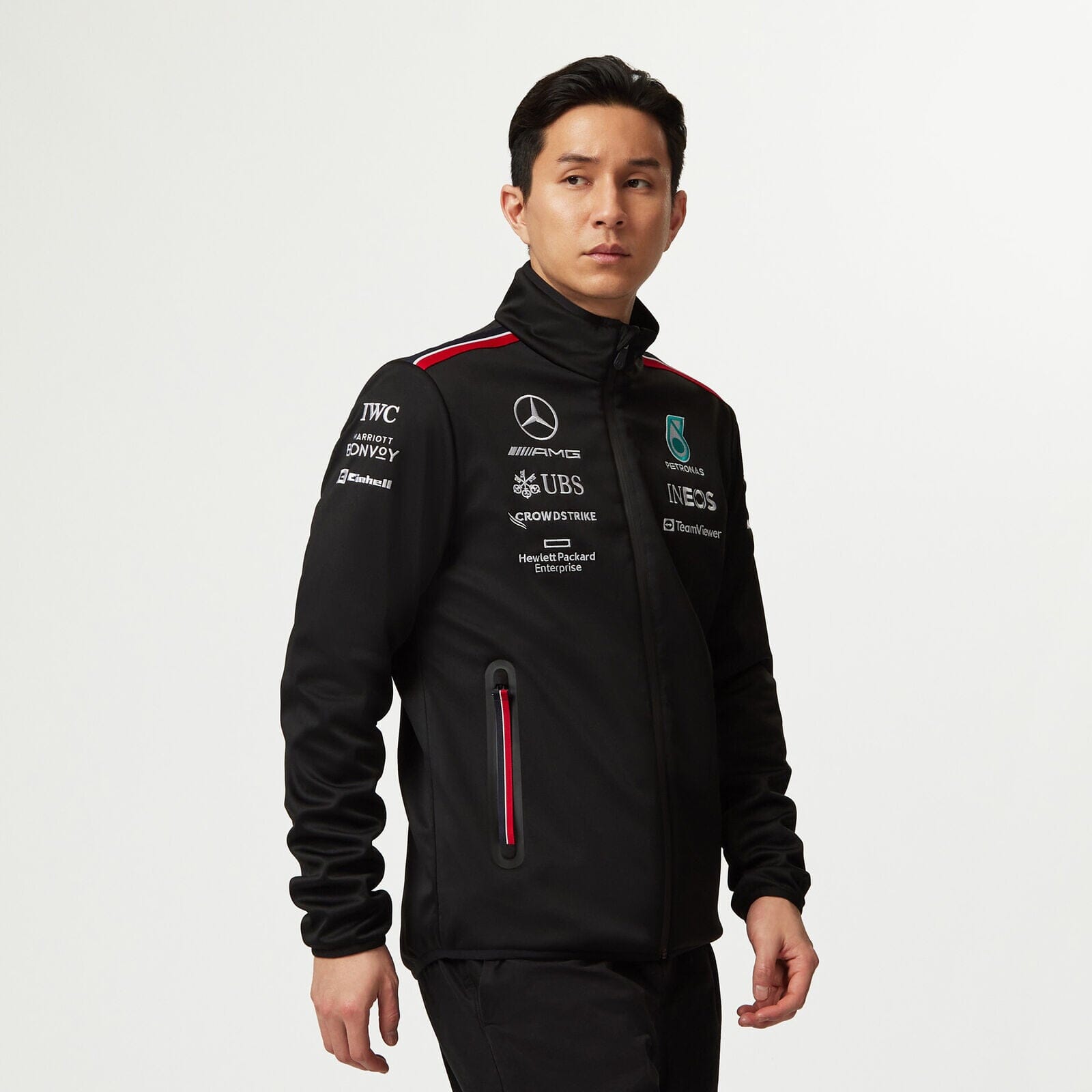 Mercedes AMG Petronas F1 2023 Men s Team Softshell Jacket