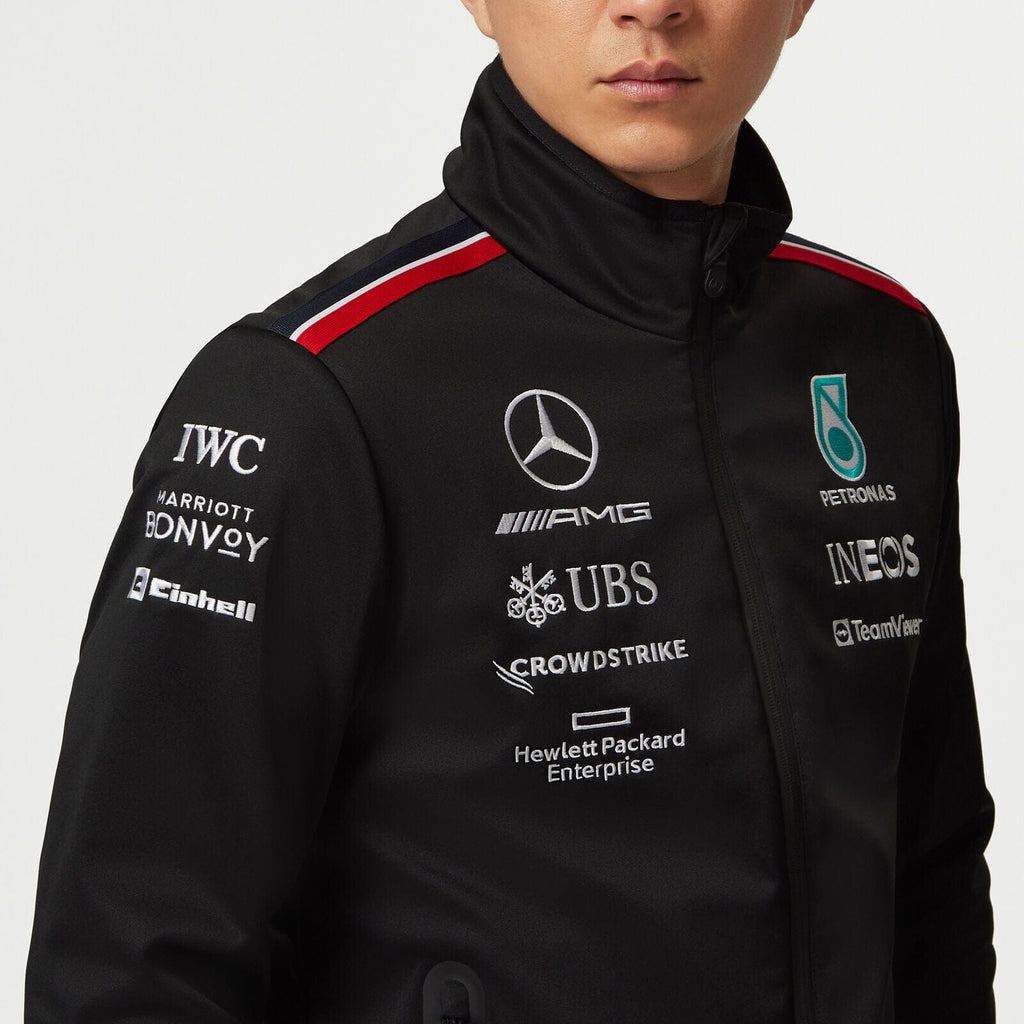 Mercedes AMG Petronas F1 2023 Men's Team Softshell Jacket Jackets Mercedes AMG Petronas 