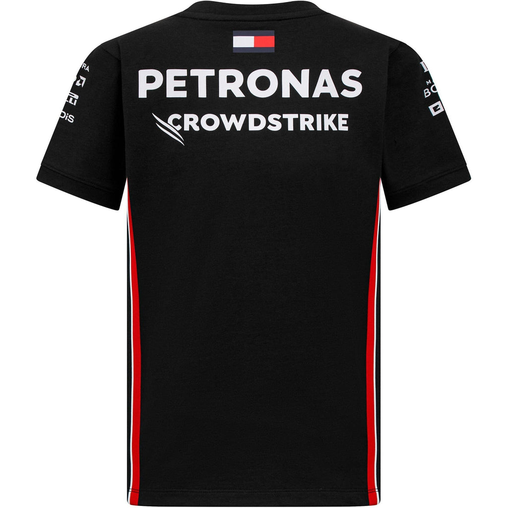 Mercedes AMG Petronas F1 2023 Kids Driver T-Shirt - Black/White T-shirts Black