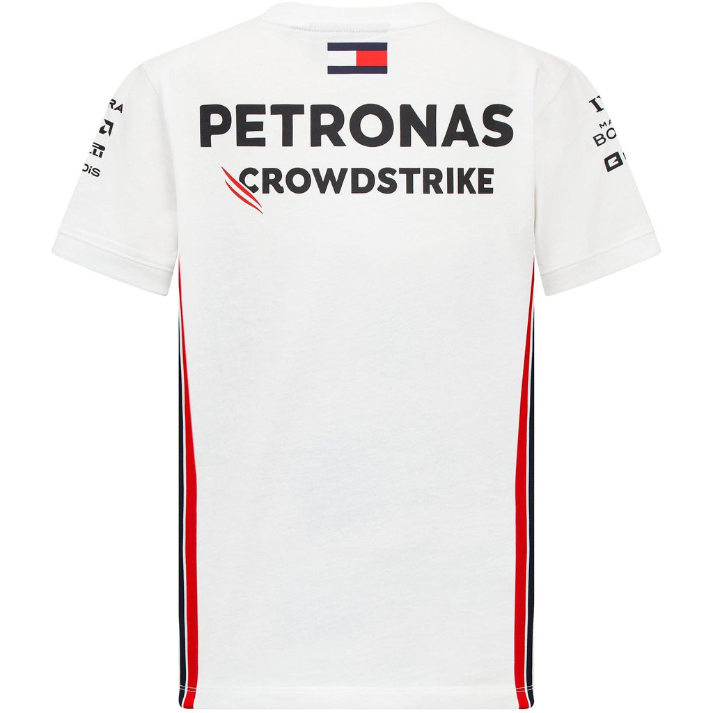 Mercedes AMG Petronas F1 2023 Kids Driver T-Shirt - Black/White T-shirts White Smoke