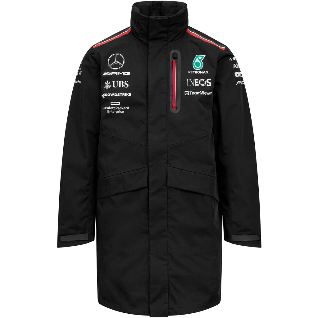 Mercedes AMG Petronas F1 2023 Men's Team Rain Jacket Jackets Black
