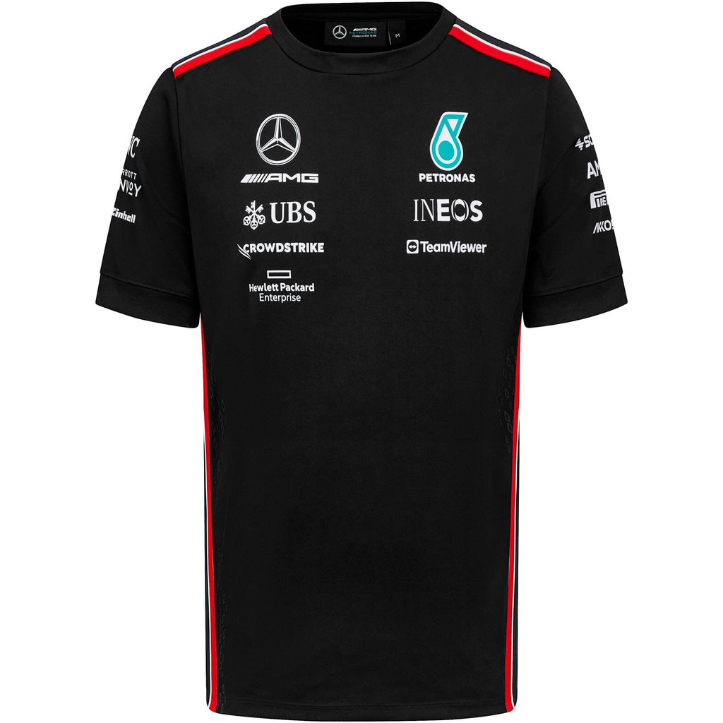 Mercedes AMG Petronas F1 2023 Men's Driver T-Shirt - Black/White T-shirts Black