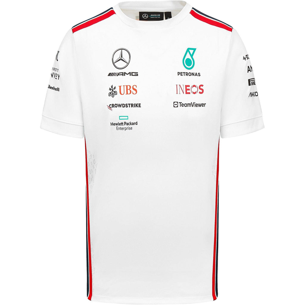 Mercedes AMG Petronas F1 2023 Men's Driver T-Shirt - Black/White T-shirts White Smoke