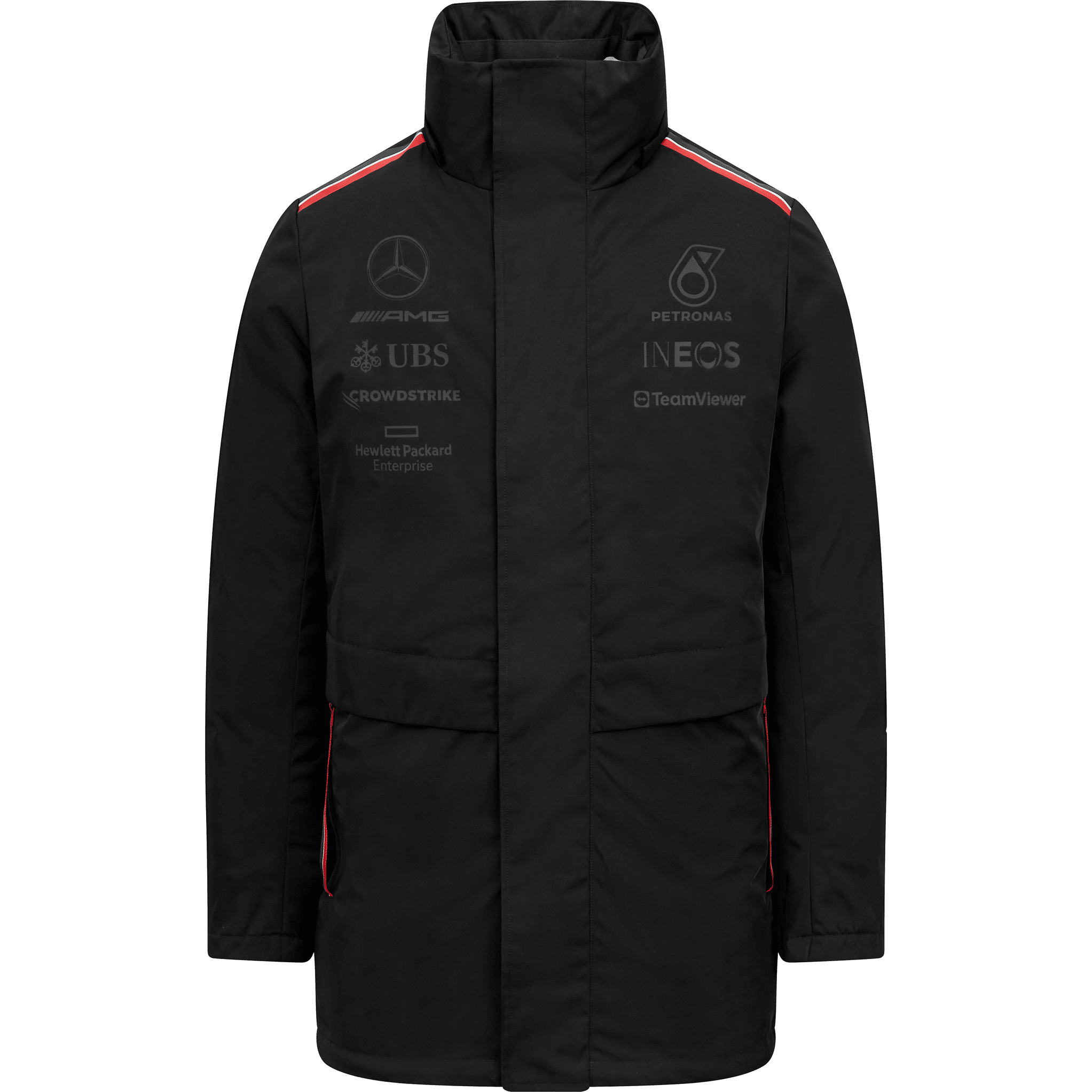 Mercedes AMG Petronas F1 Team Stealth Winter Coat – CMC Motorsports® Mercedes AMG Petronas F1 Team Stealth Winter Coat – CMC Motorsports®