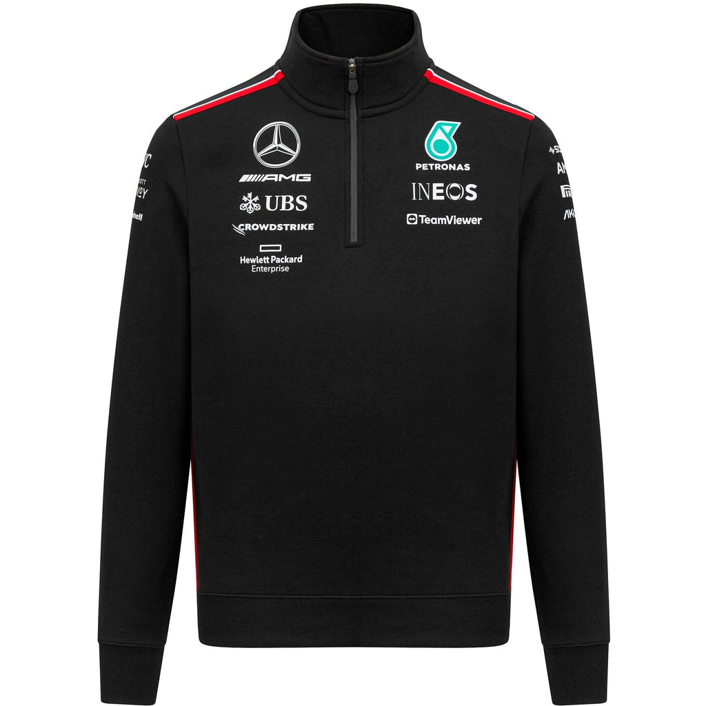 Mercedes AMG Petronas F1 2023 Team 1/4 Zip Sweatshirt Sweatshirt Black