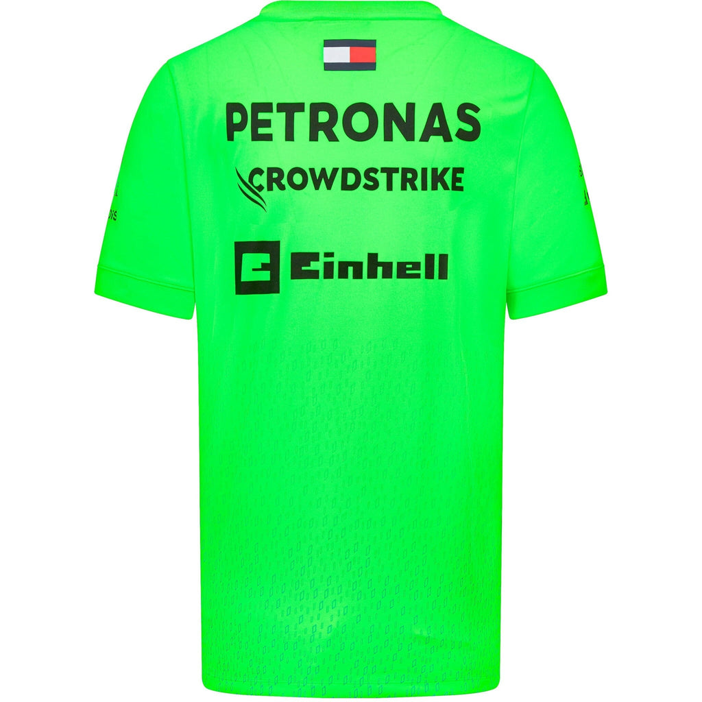 Mercedes AMG Petronas F1 2023 Men's Set Up Driver T-Shirt - Volt Green T-shirts Spring Green