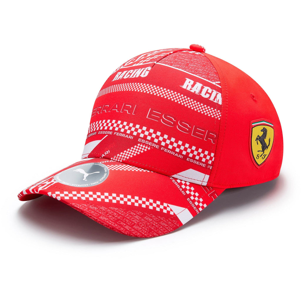 Scuderia Ferrari F1 Graphic Baseball Hat - Black/Red Hats Scuderia Ferrari Red 