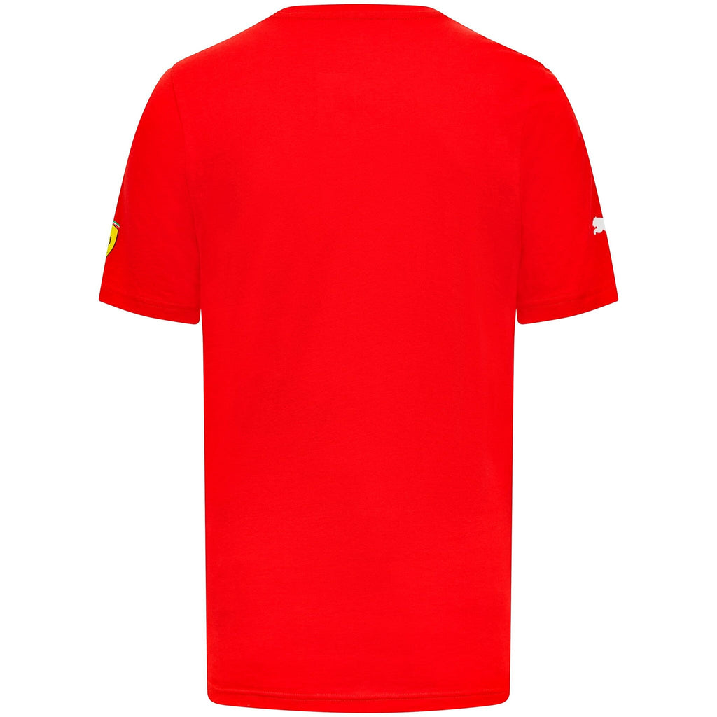 Scuderia Ferrari F1 Puma Men's Carlos Sainz #55 Driver T-Shirt-Black/Red Shirts & Tops Scuderia Ferrari 